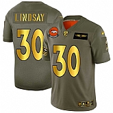 Nike Broncos 30 Phillip Lindsay 2019 Olive Gold Salute To Service Limited Jersey Dyin,baseball caps,new era cap wholesale,wholesale hats